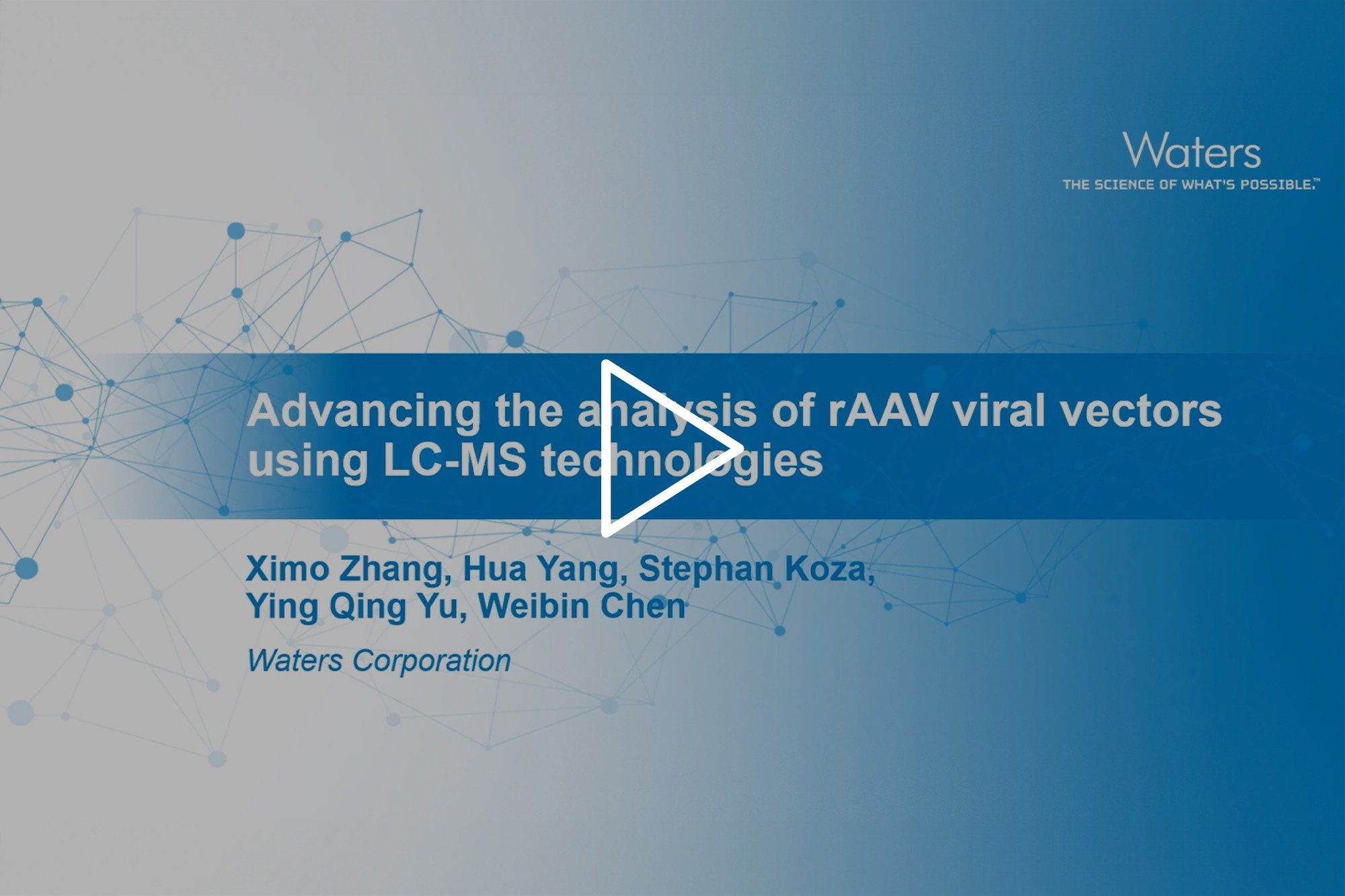 Advancing the Analysis of rAAV Viral Vectors using LC-MS Technologies