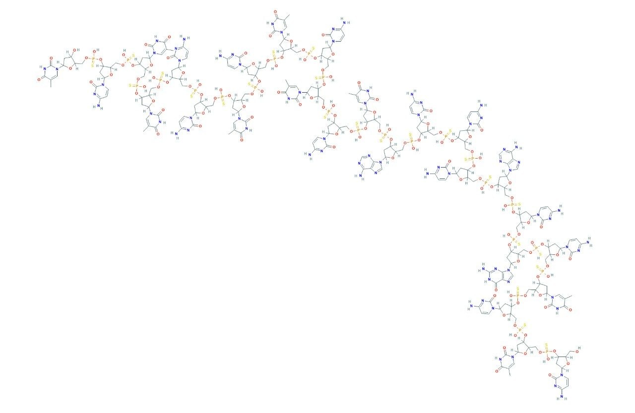 GEM91 (Trecovirsen) oligonucleotide structure